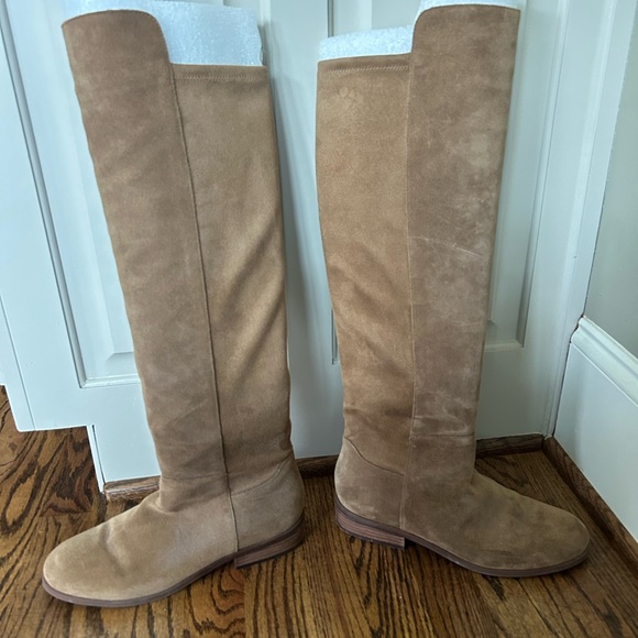 Sole Society Tan Suede Knee High Boots, Size 9 - Picture 8 of 10
